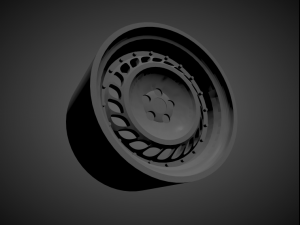 messer me03 type2 scalable and 3d printable rim Model Cetak 3D