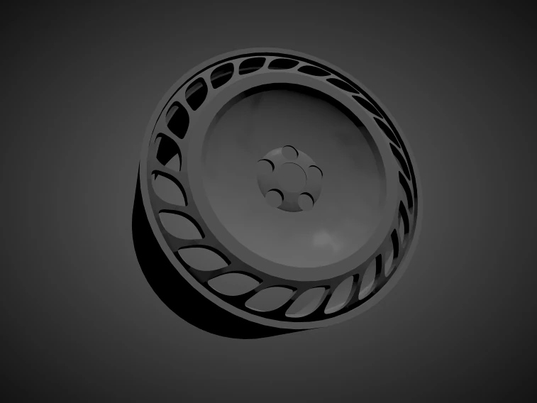 messer me03 type1 scalable and 3d printable rim 3D Print Model .c4d .max .obj .3ds .fbx .stl .blend 