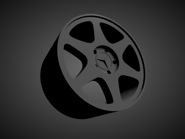 mercedes benz 190 evo 2 ceginus scalable and 3d printable rim 3Dプリントモデル .c4d .max .obj .3ds .fbx .stl .blend 