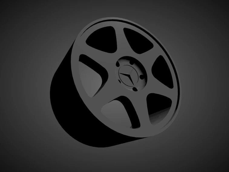 mercedes benz 190 evo 2 ceginus scalable and 3d printable rim 3D Print Model .c4d .max .obj .3ds .fbx .stl .blend 