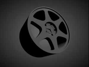 mercedes benz 190 evo 2 ceginus scalable and 3d printable rim 3D Print Model