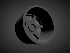 mercedes benz 190 evo 2 ceginus scalable and 3d printable rim 3D Print Model