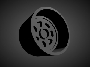 jnc 048 scalable and 3d printable rim 3D Принт Модель