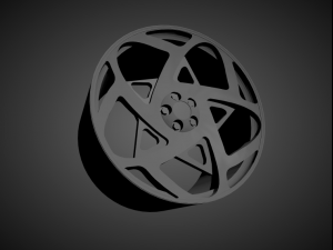 jnc 047 scalable and 3d printable rim 3D Print Model
