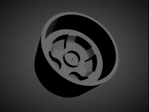 jnc 017 scalable and 3d printable rim 3D Print Model