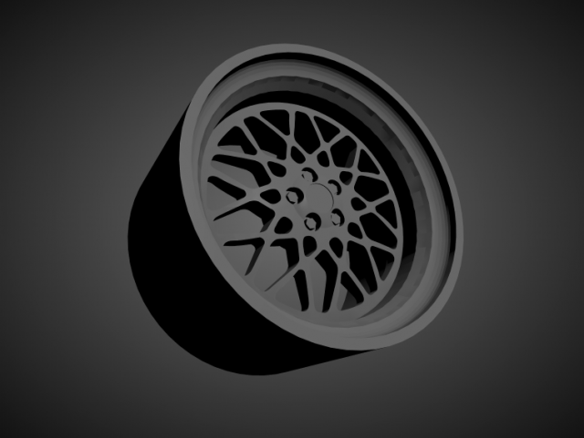jnc 016 scalable and 3d printable rim 3D Принт Модель .c4d .max .obj .3ds .fbx .stl .blend 