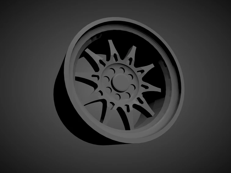 jnc 003 scalable and 3d printable rim 3D Print Model .c4d .max .obj .3ds .fbx .stl .blend 
