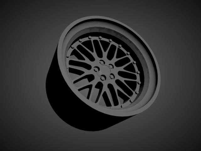 jnc 001 scalable and 3d printable rim 3D 打印模型 .c4d .max .obj .3ds .fbx .stl .blend 