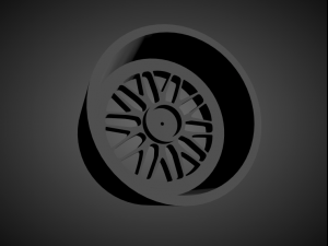 jnc 001 scalable and 3d printable rim 3D 打印模型