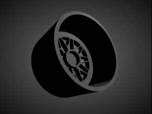 hre cs300 scalable and 3d printable rim Modelo de impresión 3D
