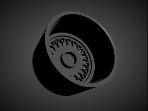 hre 501 scalable and 3d printable rim 3D-printmodel