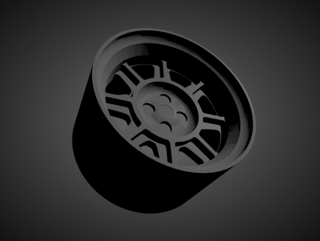 hayashi racing street scalable and 3d printable rim Modello di stampa 3D .c4d .max .obj .3ds .fbx .stl .blend 