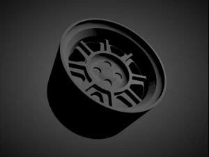 hayashi racing street scalable and 3d printable rim 3D Print Model