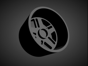 forgiato veccio scalable and 3d printable rim Model do druku 3D