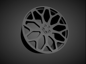 forgiato tessi scalable and 3d printable rim 3D Print Model