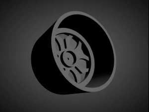 forgiato tello scalable and 3d printable rim 3D Print Model