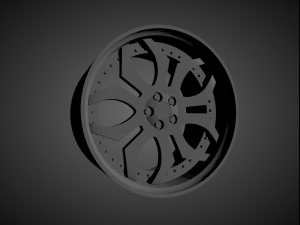 forgiato tello scalable and 3d printable rim 3D Print Model