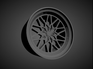 forgiato nido scalable and 3d printable rim 3D Print Model