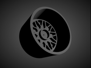 forgiato nido scalable and 3d printable rim Modelo de Impressão 3D