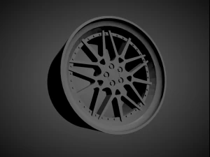 forgiato maglia scalable and 3d printable rim 3D Print Model