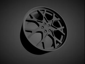 forgiato insetto scalable and 3d printable rim 3D Print Model