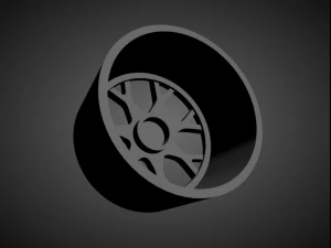 forgiato insetto scalable and 3d printable rim 3D Print Model