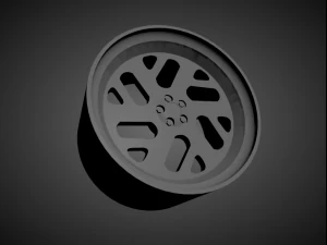 forgiato indierto scalable and 3d printable rim 3D Print Model