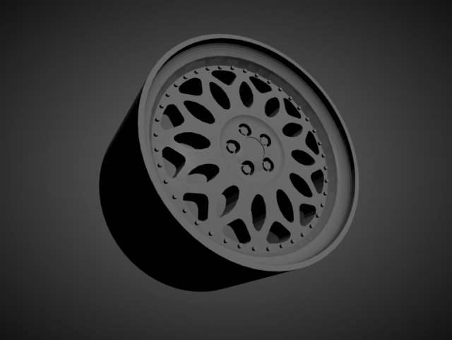 forgiato grano scalable and 3d printable rim 3D प्रिंट मॉडल .c4d .max .obj .3ds .fbx .stl .blend 