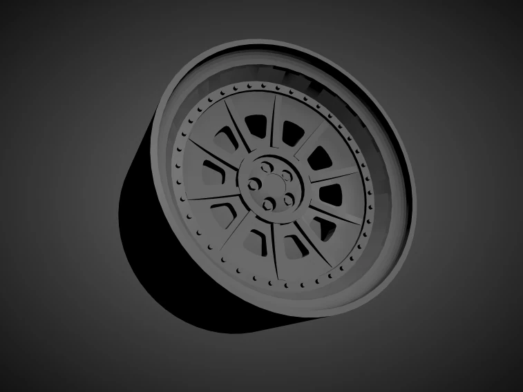 forgiato fv4 scalable and 3d printable rim 3D Print Model .c4d .max .obj .3ds .fbx .stl .blend 
