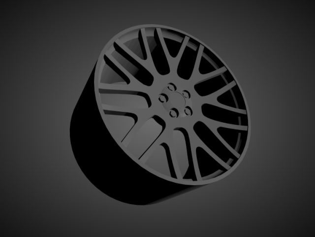 forgiato freddo scalable and 3d printable rim Model do druku 3D .c4d .max .obj .3ds .fbx .stl .blend 