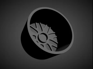 forgiato freddo scalable and 3d printable rim 3D Print Model