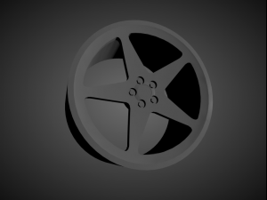 forgiato foh 5 scalable and 3d printable rim 3Dプリントモデル