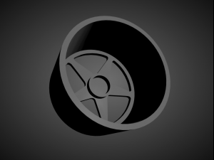 forgiato foh 5 scalable and 3d printable rim Model do druku 3D