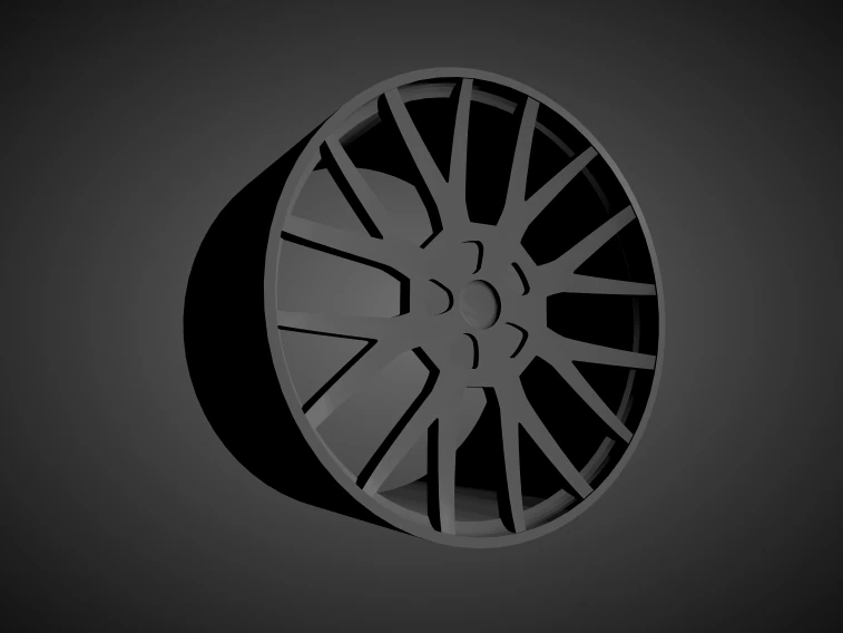 forgiato flow 001 scalable and 3d printable rim 3D Print Model .c4d .max .obj .3ds .fbx .stl .blend 