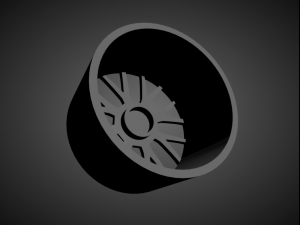 forgiato flow 001 scalable and 3d printable rim 3D-printmodel