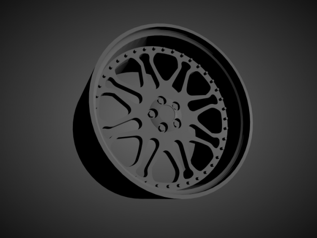 forgiato f-kato scalable and 3d printable rim Modelo de Impressão 3D .c4d .max .obj .3ds .fbx .stl .blend 
