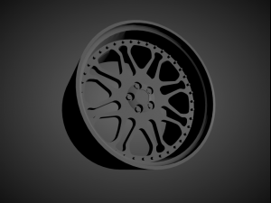 forgiato f-kato scalable and 3d printable rim 3D प्रिंट मॉडल