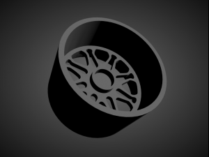 forgiato f-kato scalable and 3d printable rim Modelo de Impressão 3D