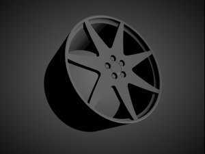 forgiato fissato scalable and 3d printable rim 3D Print Model