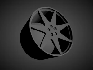 forgiato fissato scalable and 3d printable rim 3D Print Model