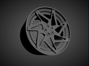 forgiato finestro scalable and 3d printable rim Model do druku 3D