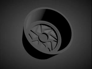forgiato finestro scalable and 3d printable rim 3D Print Model
