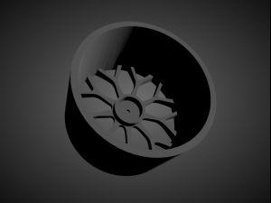 forgiato drea scalable and 3d printable rim 3D प्रिंट मॉडल
