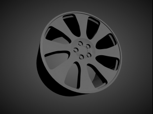 forgiato bullone scalable and 3d printable rim 3D Print Model