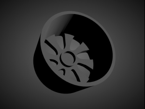forgiato bullone scalable and 3d printable rim 3D Druckmodell