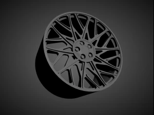 forgiato blocco scalable and 3d printable rim 3D Print Model