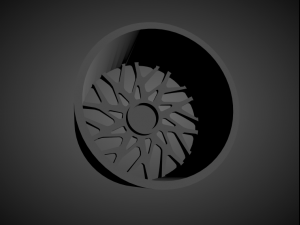 forgiato blocco scalable and 3d printable rim Modelo de Impressão 3D