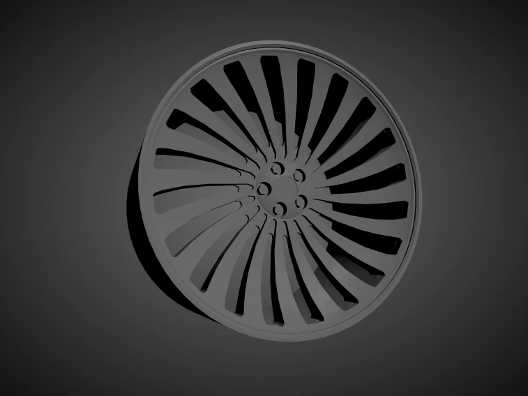 forgiato autonomo scalable and 3d printable rim 3D Print Model .c4d .max .obj .3ds .fbx .stl .blend