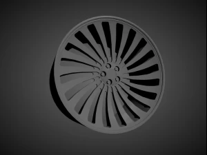 forgiato autonomo scalable and 3d printable rim 3D Print Model