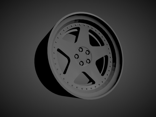 fifteen52 tarmac tr scalable and 3d printable rim 3D Druckmodell .c4d .max .obj .3ds .fbx .stl .blend 